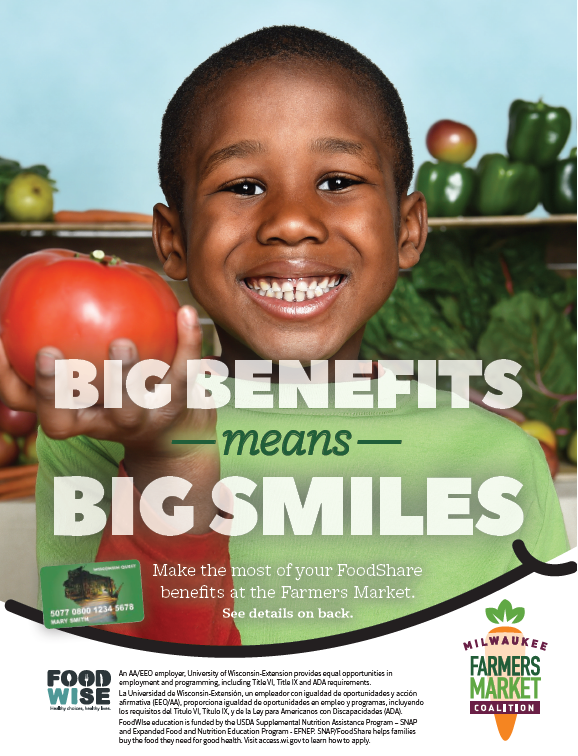Click on the image above to to view a list of farmers markets that offer Federal Nutrition Benefits.